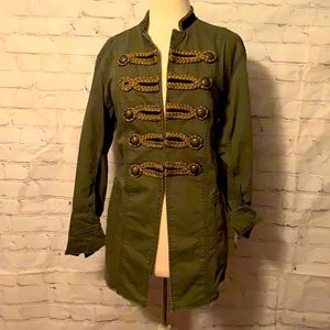 NWT FREE PEOPLE BAND LEADER ARMY JACKET SMALL BOHO